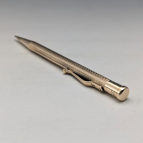 British Vintage Yard O' Red Rolled Gold Propelled Pencil in Case